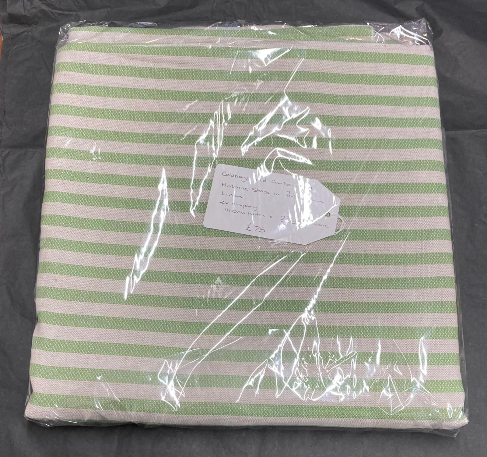 Haldane Stripe in Paris Green 140cm x 2.75m