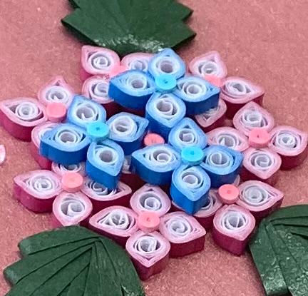 Thumbnail: Heart Shaped Painted and Quilled Wooden Trinket Box - Flowers