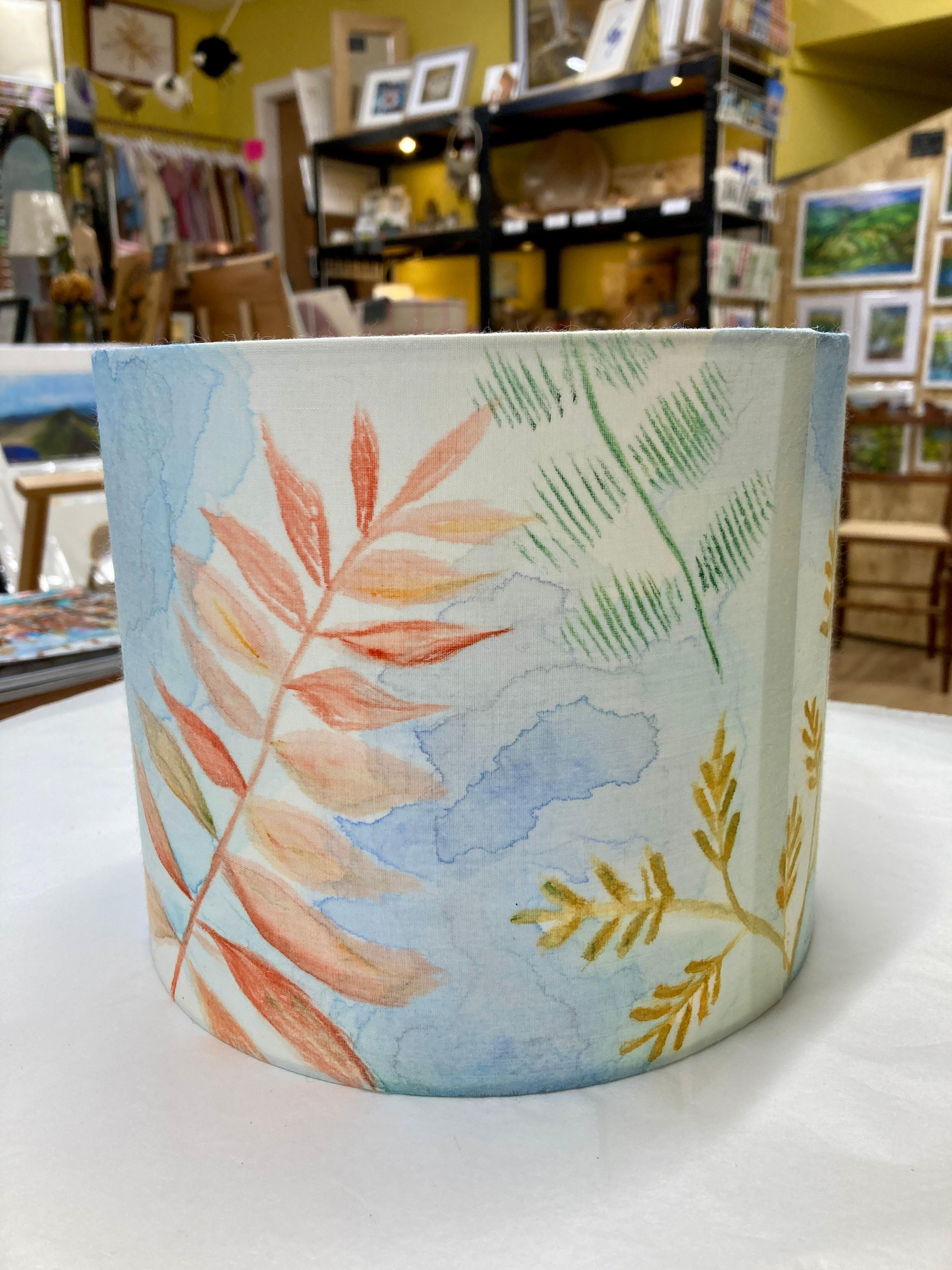 Handpainted Lampshade - Botanical
