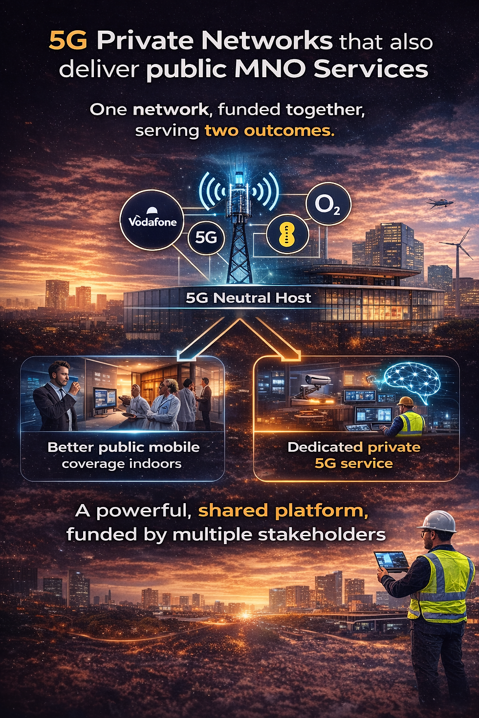 5G Private Networks that also deliver public MNO Services