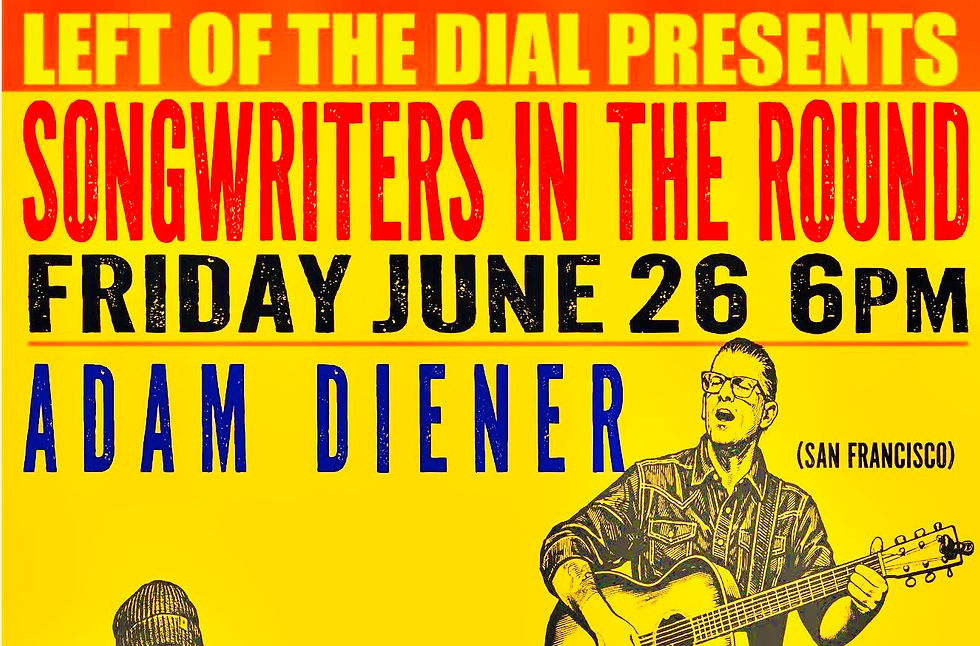 Adam Tell River - solo acoustic "Songwriters in the Round" at Side Gate Brewing in Concord, CA