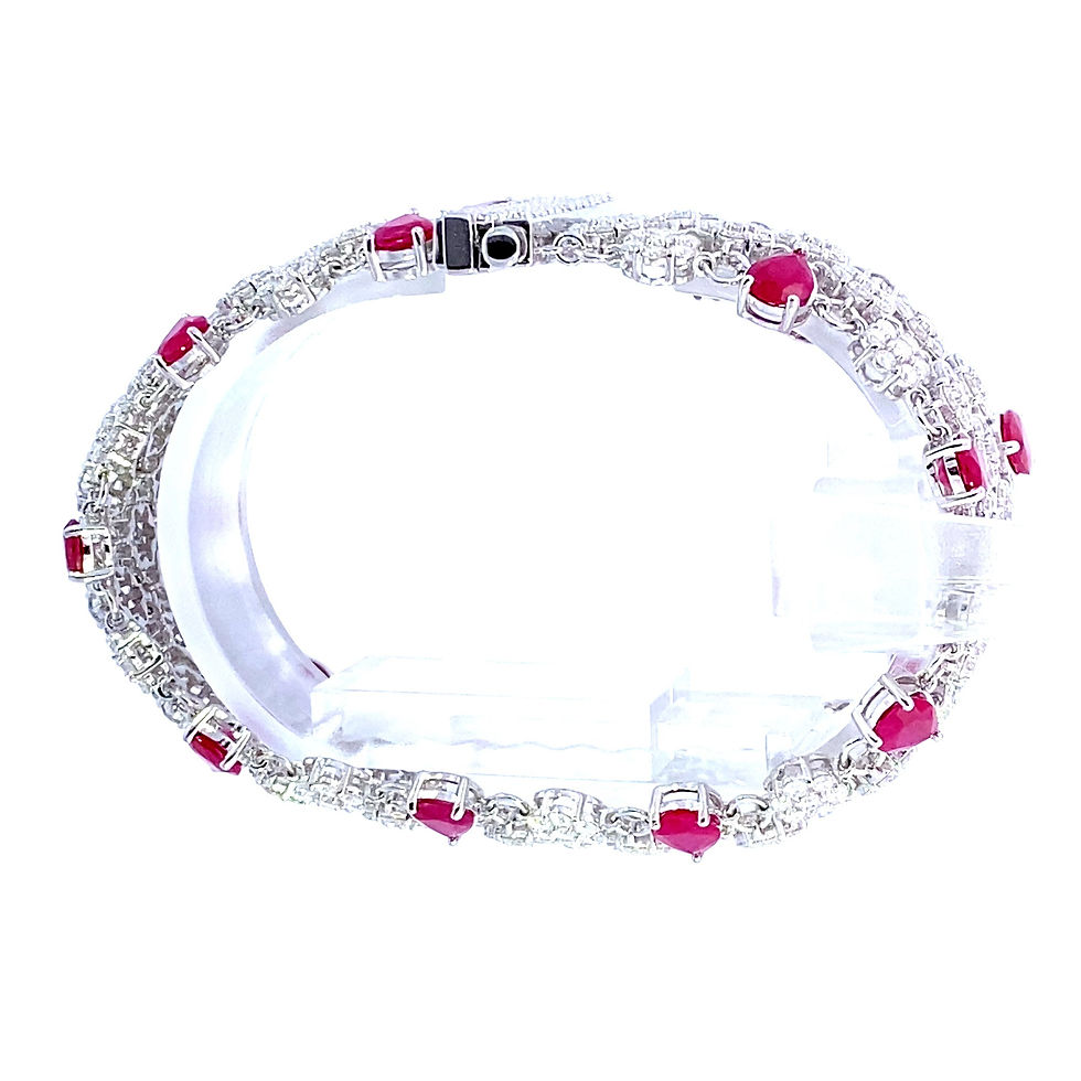 Thumbnail: Natural Rubies 10.89 Carats With Natural Diamond