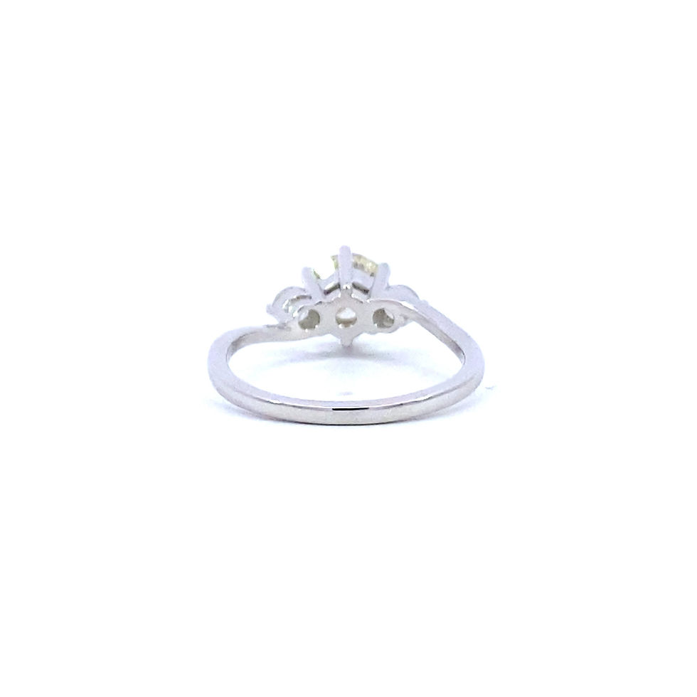 Thumbnail: Engagement Ring 1.10 Cts. (IGI KVVS1) In White Gold
