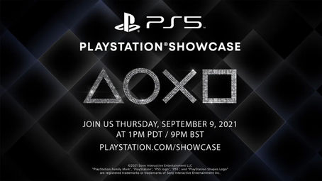 Reminder: PlayStation Showcase scheduled for today, September 9th at 1PM PDT/9PM BST.