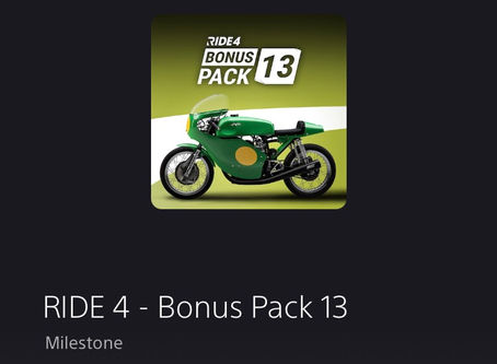 PS4 and PS5: Ride 4 - Bonus Pack 13 [DLC]