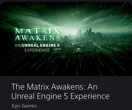 PS5: The Matrix Awakens: An Unreal Engine 5 Experience [Pre-load]