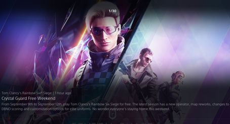 PS4: Tom Clancy’s Rainbow Six Siege free trial from today until September 12th.