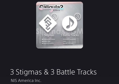 PS4: The Caligula Effect 2 - 3 Stigmas & 3 Battle Tracks [DLC]