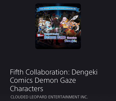 PS4: Demon Gaze Extra - Fifth Collaboration: Dengeki Comics Demon Gaze Characters [DLC]