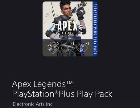 PS4: Apex Legends - November 2021 Play Pack [PS Plus DLC]