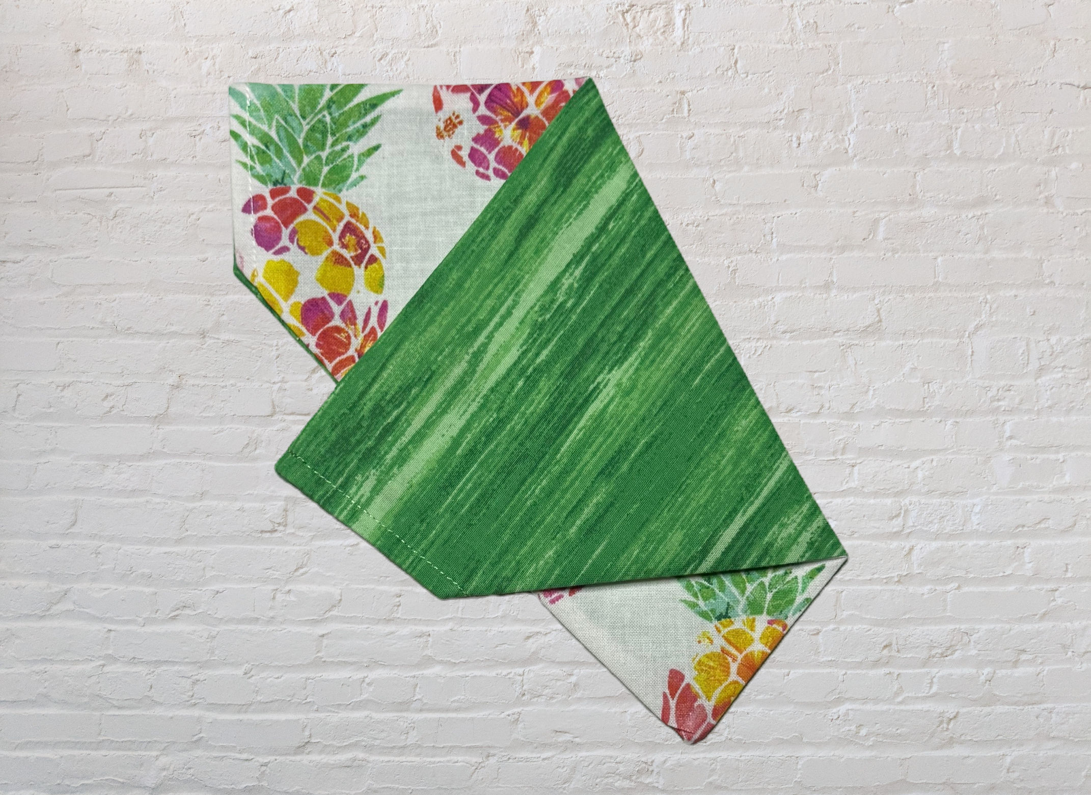 Reversible Pineapple Bandana