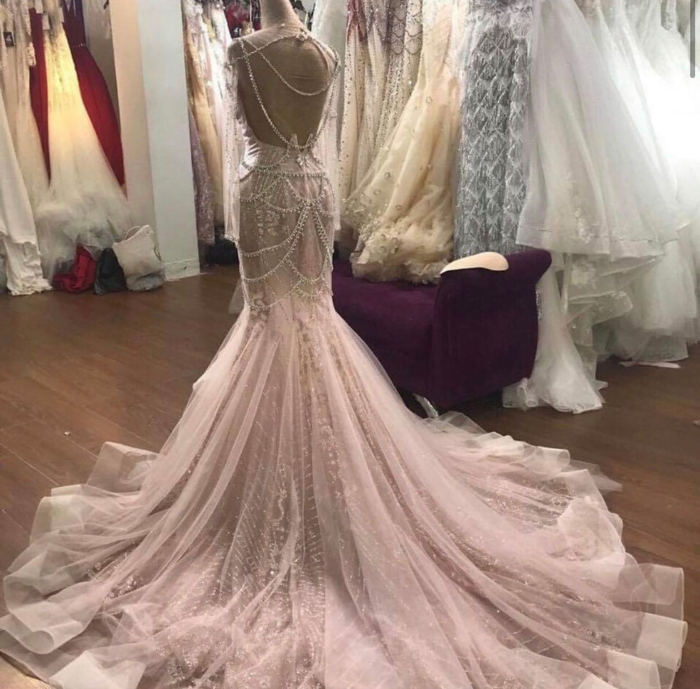 Thumbnail: Soraya Long Sleeve Reception Gown