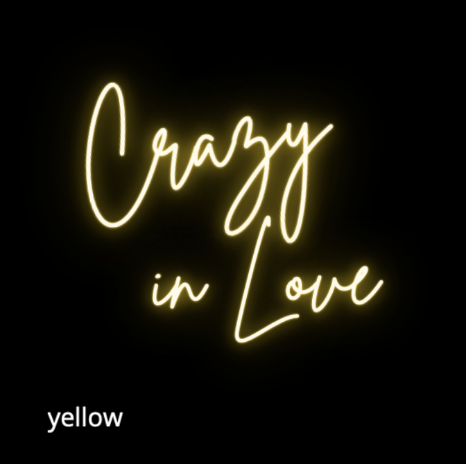 Thumbnail: 2 ft. ‘Crazy in Love’ LED Neon Sign 