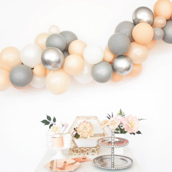 Miniatura: 192 pc set Blush Pink|Gray|White