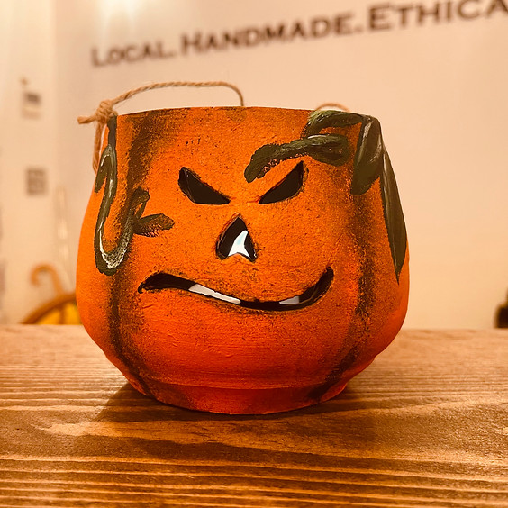 Painting Pottery Pumpkins (Morning)