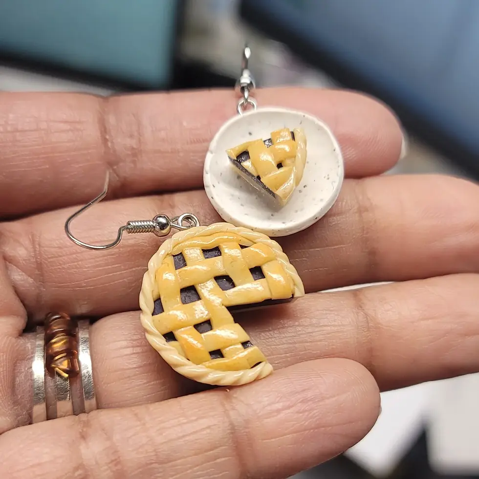 Thumbnail: Blueberry Pie Served Earrings