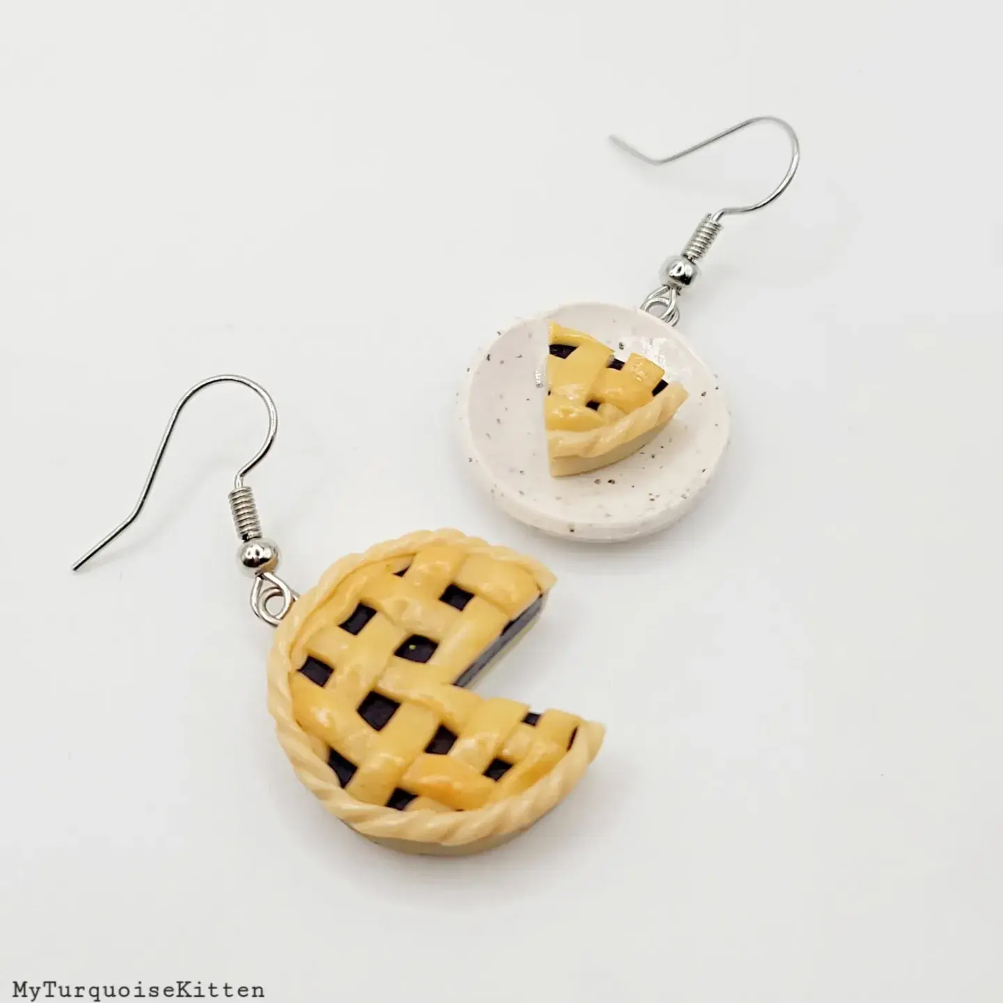 Blueberry Pie Served Earrings