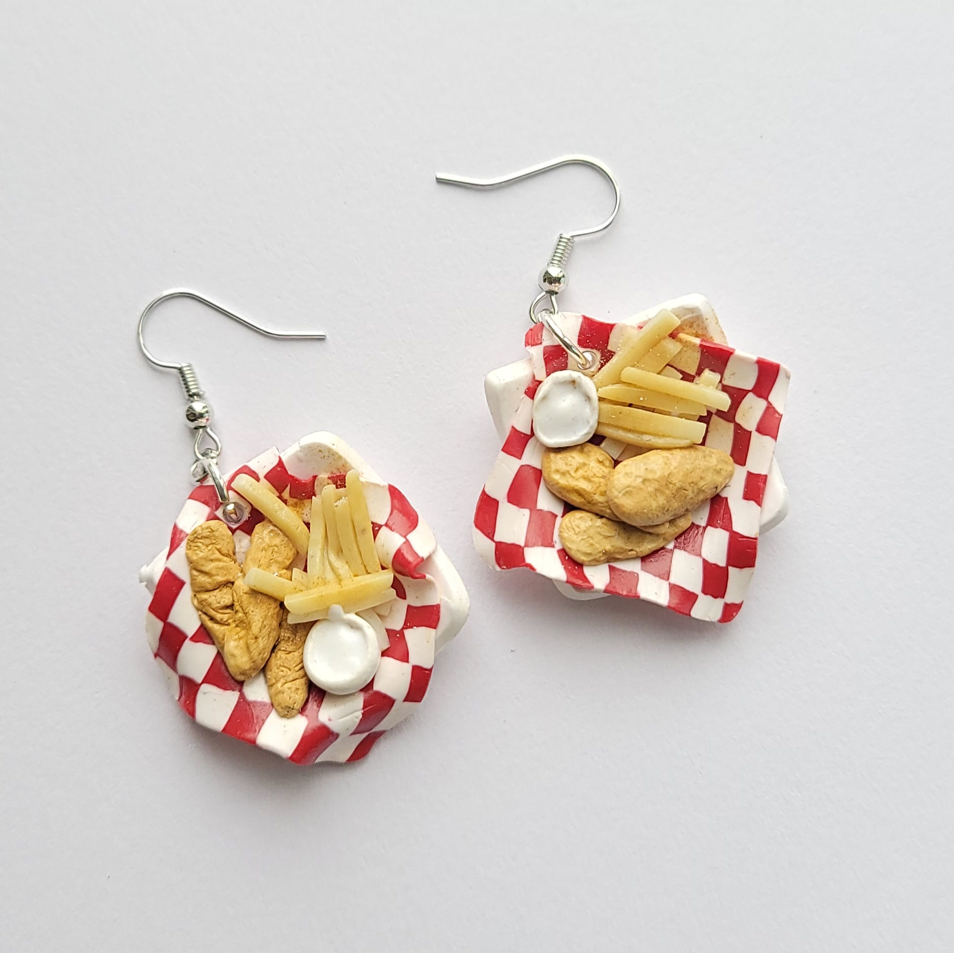 Chicken Tenders and Fries Earrings 