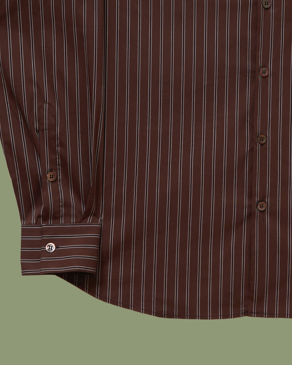 Thumbnail: BROWN STRIPED SHIRT