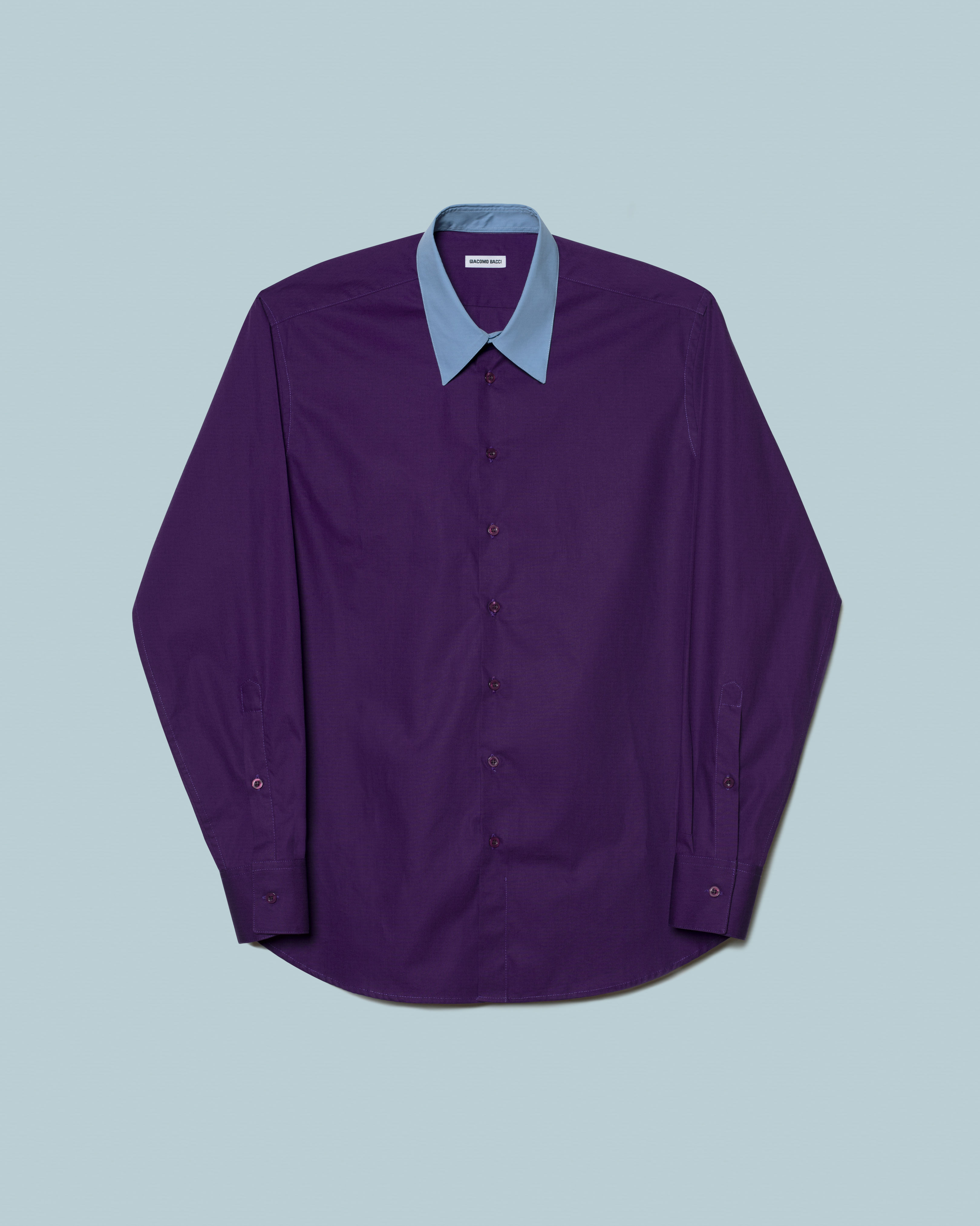 VIOLET AND BLUE COTTON SHIRT