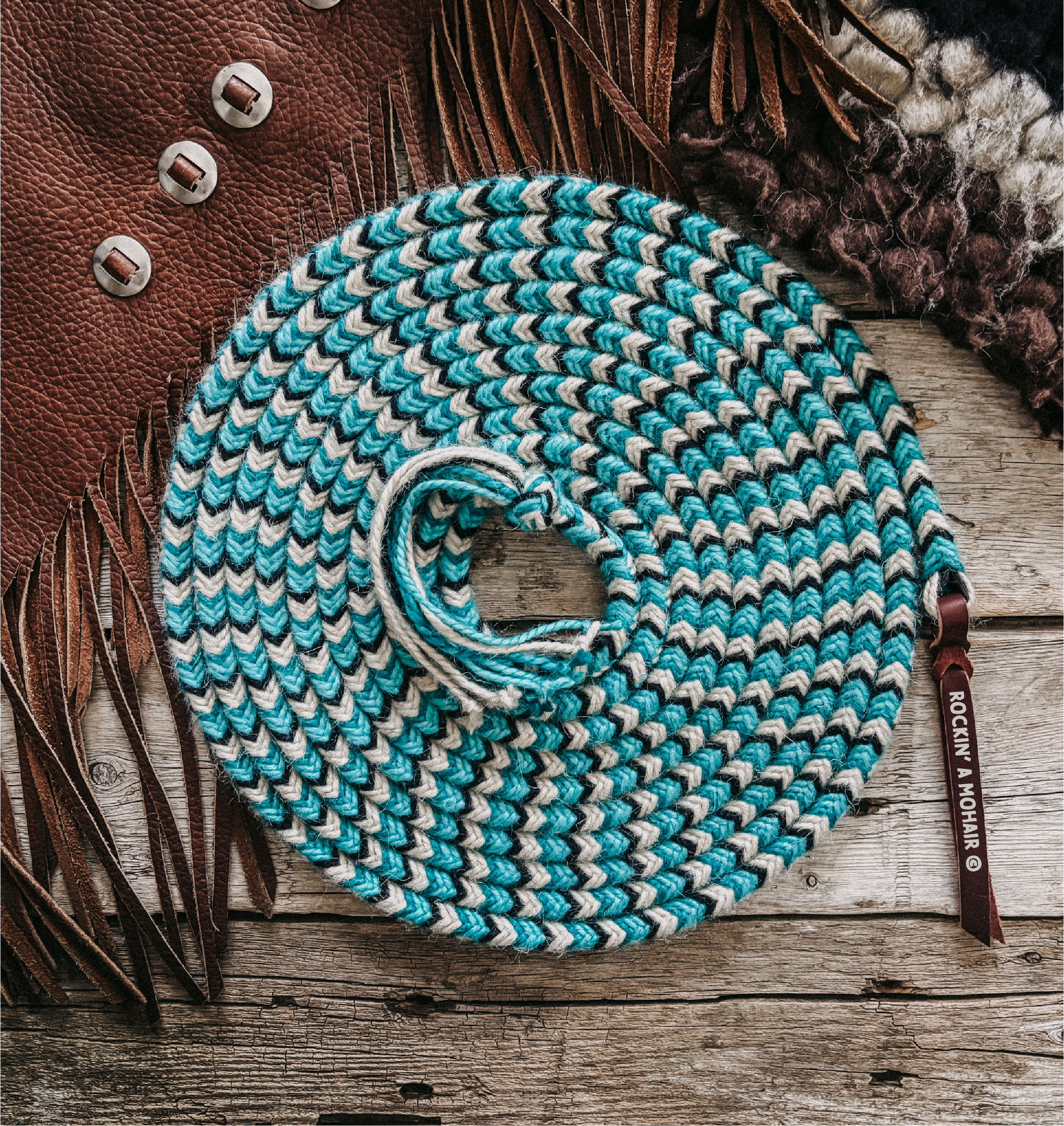 The Aqua — 22ft 1/2" Mohair Mecate