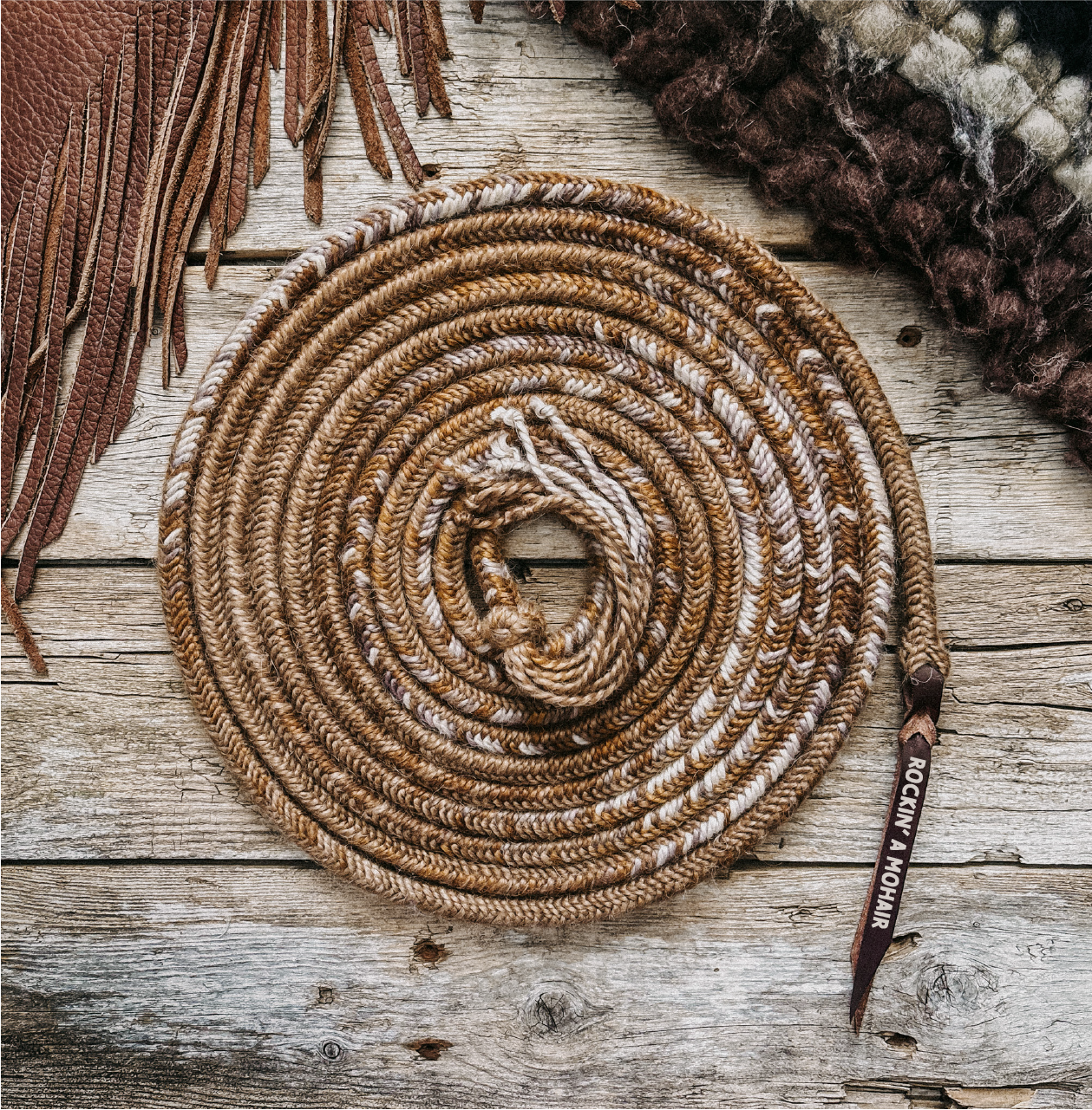 The Golden Harvest Ombre— 22ft 1/2" Mohair Mecate