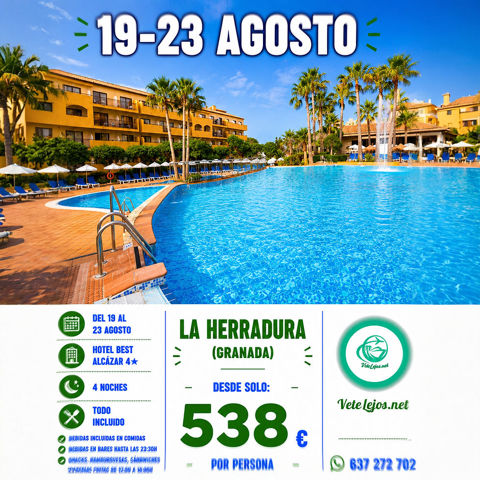 Miniatura: 🌞🏖️ LA HERRADURA EN TODO INCLUIDO DESDE SOLO 538€ POR PERSONA 🏖️🌞  🚨 AGOS