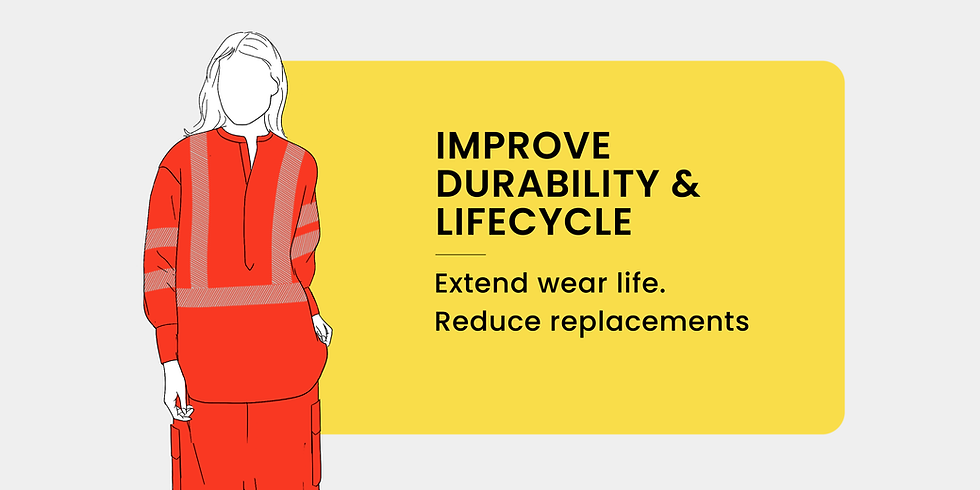 Improve durability and lifecycle of your workwear 