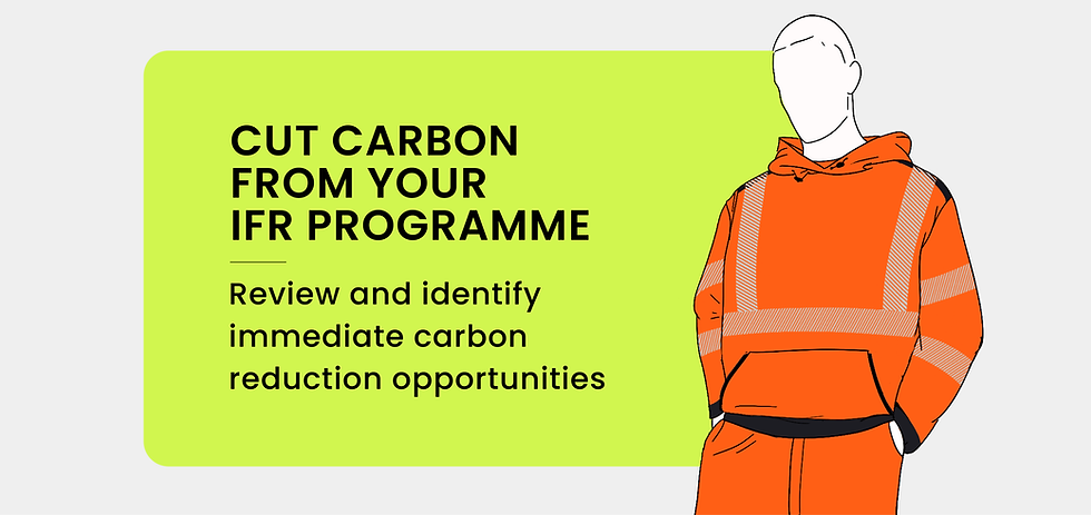 low carbon IFR sessions graphic for booking with dobtho