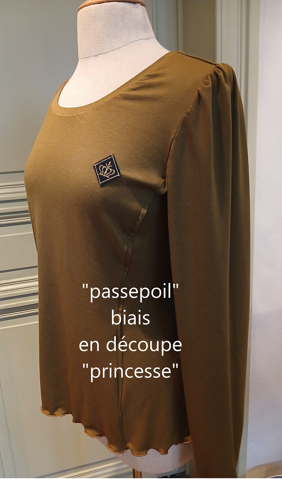 Miniature : T-Shirt à manches longues "Souveraine" - jersey de viscose - Création by REZline