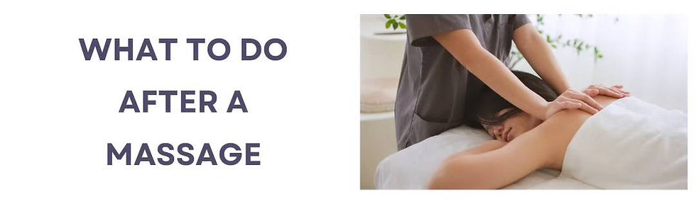 What to Do After a Massage: Self-Care Tips for Lasting Comfort & Recovery