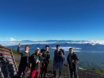 富士登山中の様子