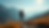Eye-level view of a hiker standing on a mountain trail