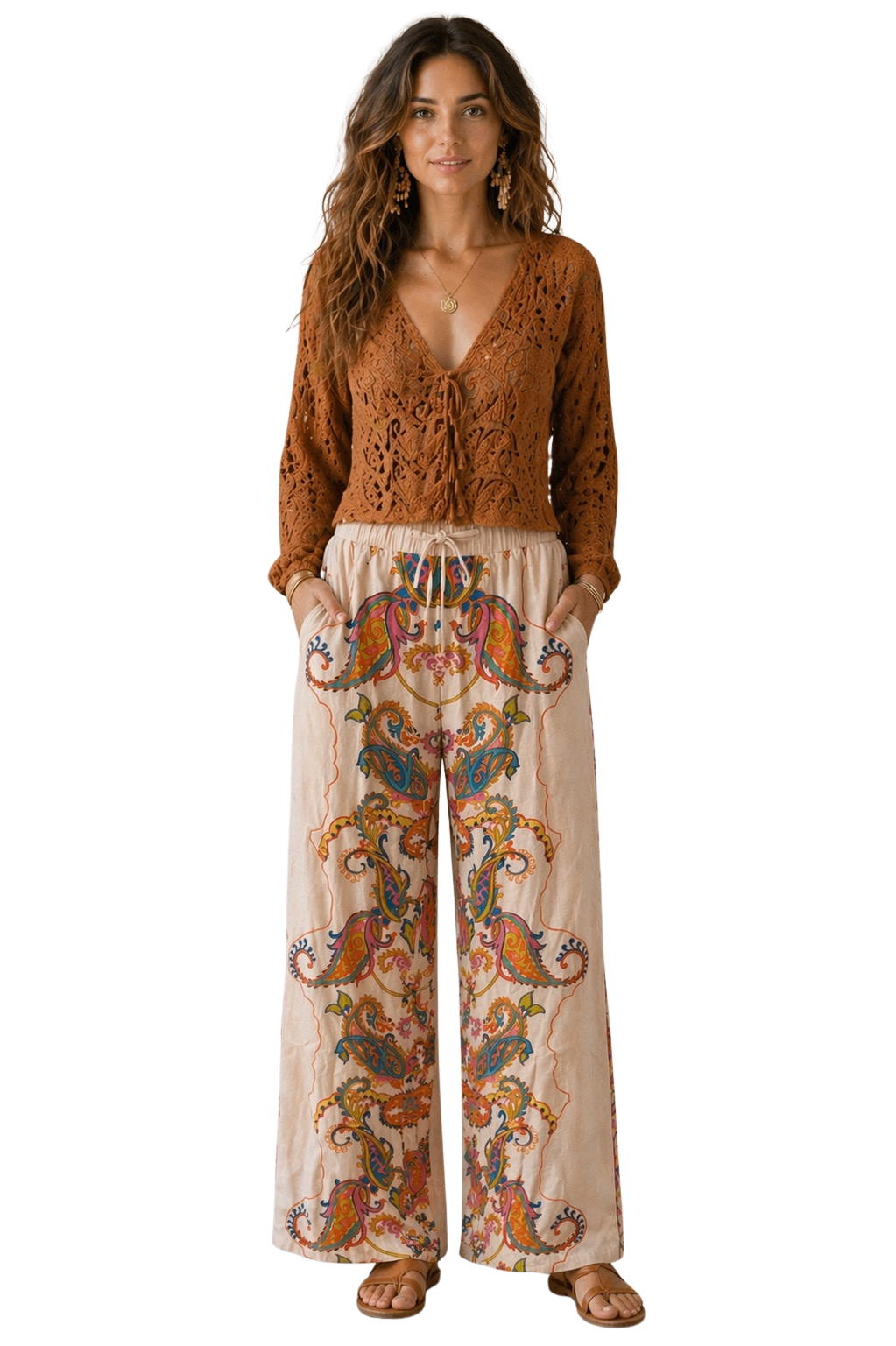 Worthier The Label Linen Pants - Cream - Size S/M
