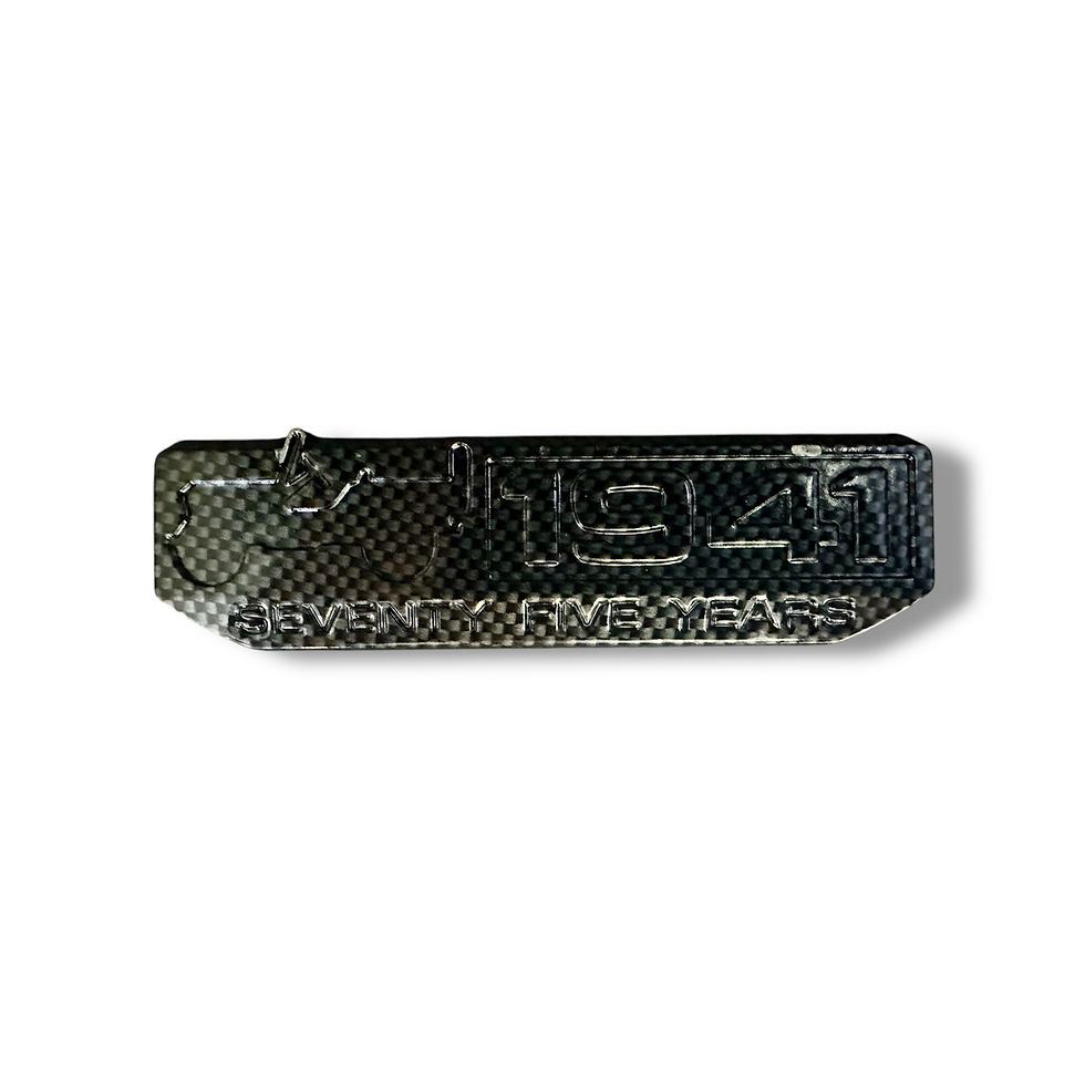 1941 /75 Years Emblem Black Carbon Fiber Look