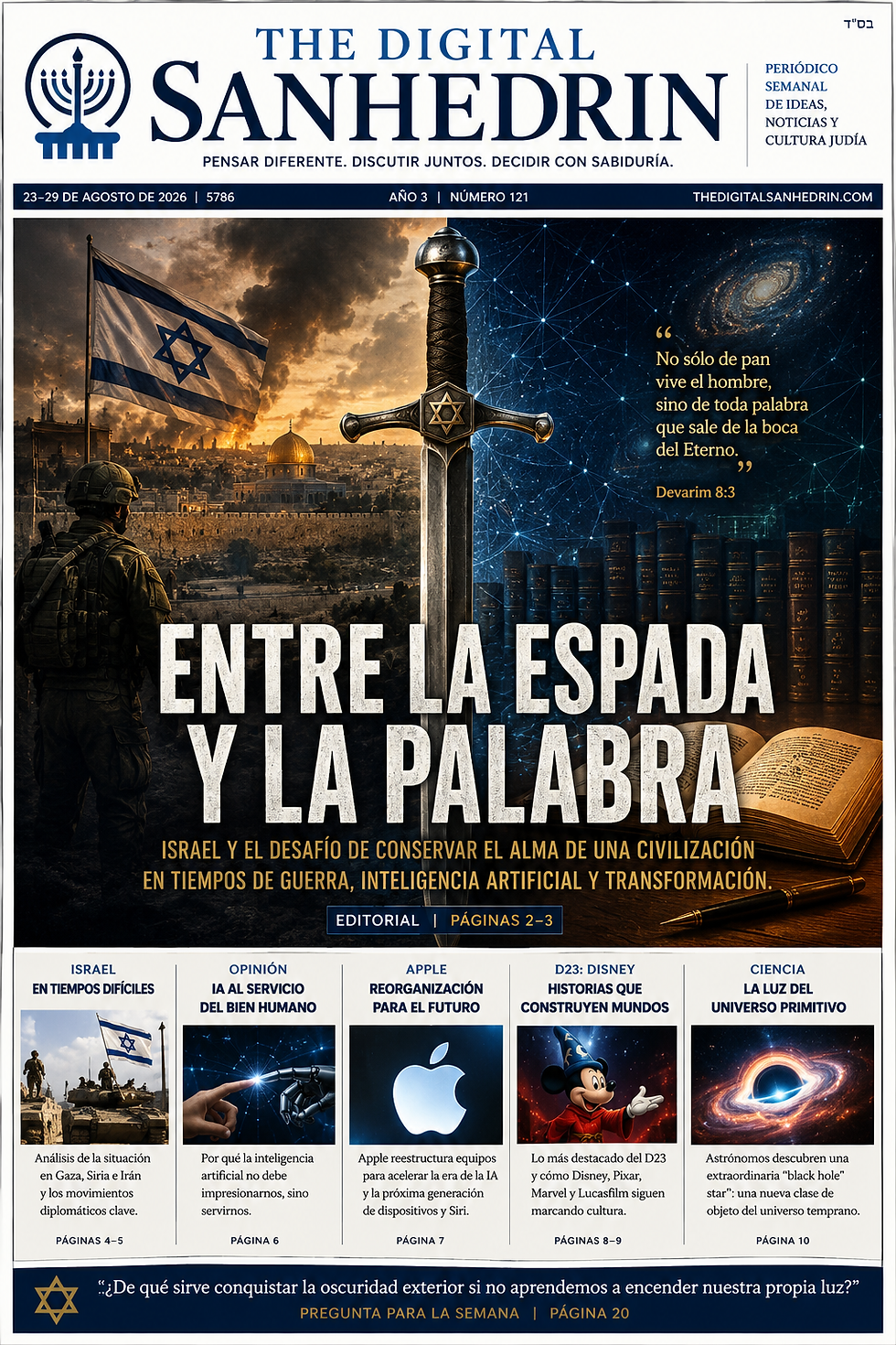 Editorial: Entre la Espada y la Palabra