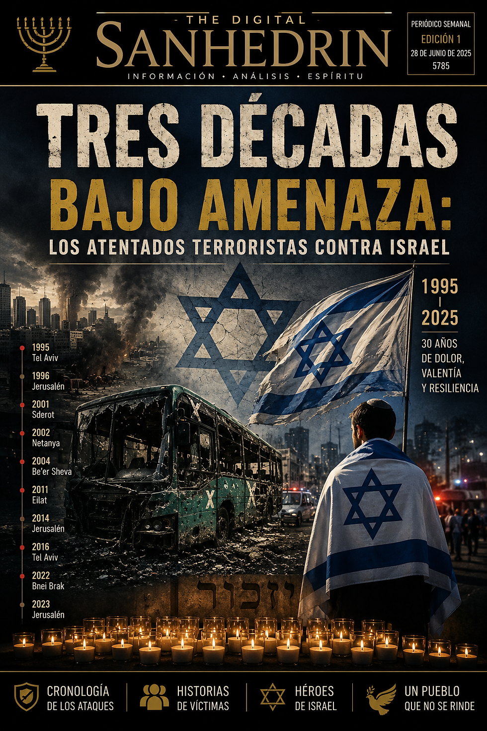 Tres décadas bajo amenaza: los atentados terroristas contra Israel