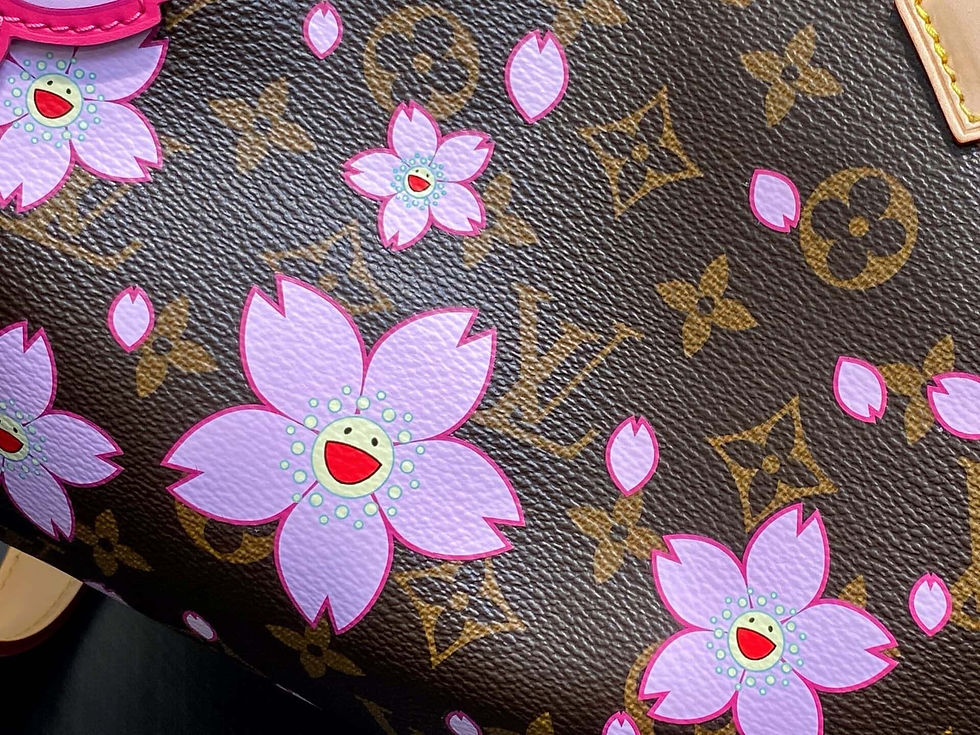 Miniaturbild: Louis Vuitton LV x TM SPEEDY BANDOULIÈRE 25 Handbag Laohua Sakura/Takashi Muraka