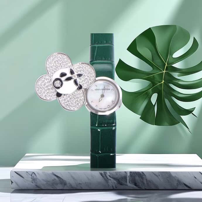 Vivienne Watch Dupe – Diamond & 18K Gold Replica