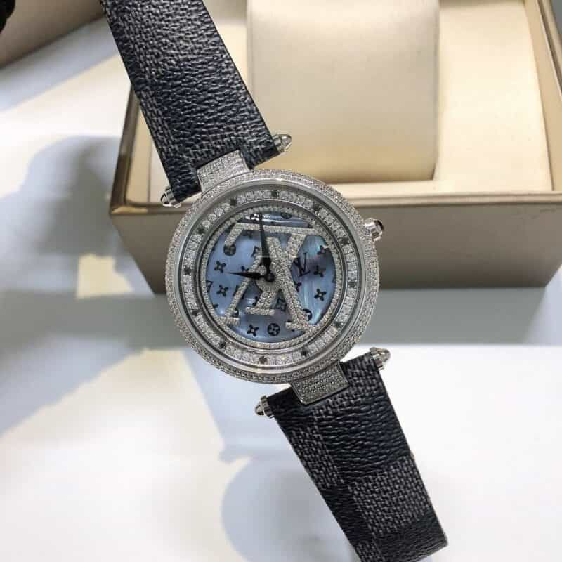 Thumbnail: LV Shilai Diamond Watch – Swiss Movement Rotating Dial