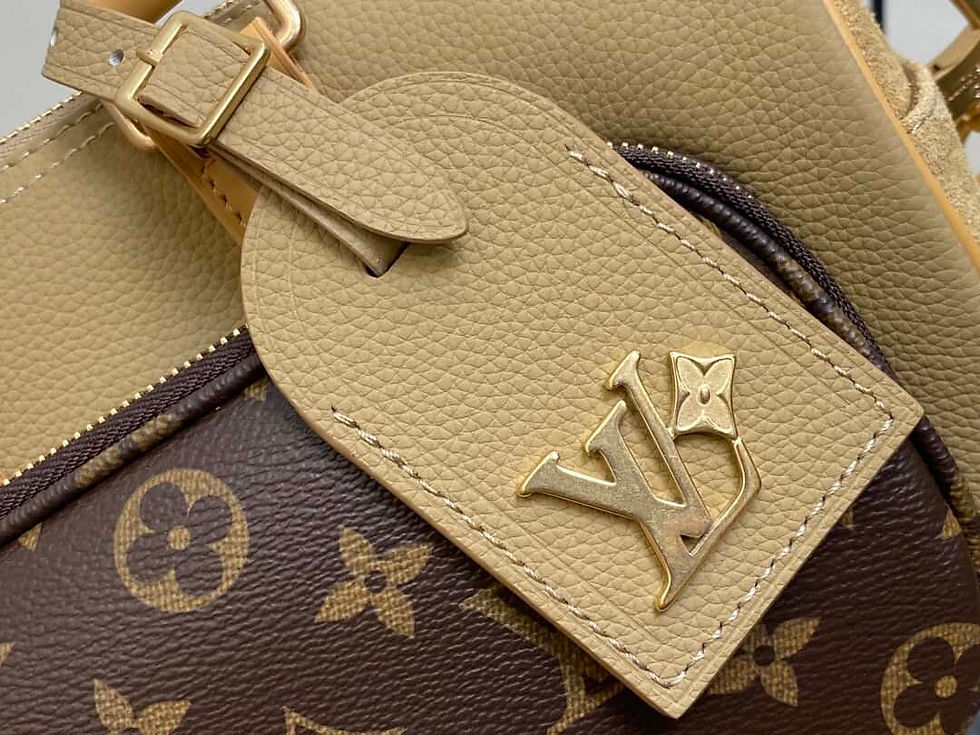 Thumbnail: Louis Vuitton LV Keepall Bandoulière 25 Handbag Old flower brown men's bag