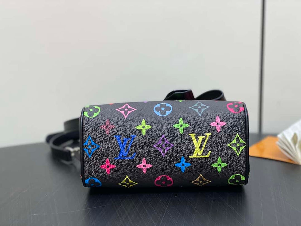 Miniaturbild: Louis Vuitton LV NANOSPEEDY handbag black pillow bag speedy series lv murakami