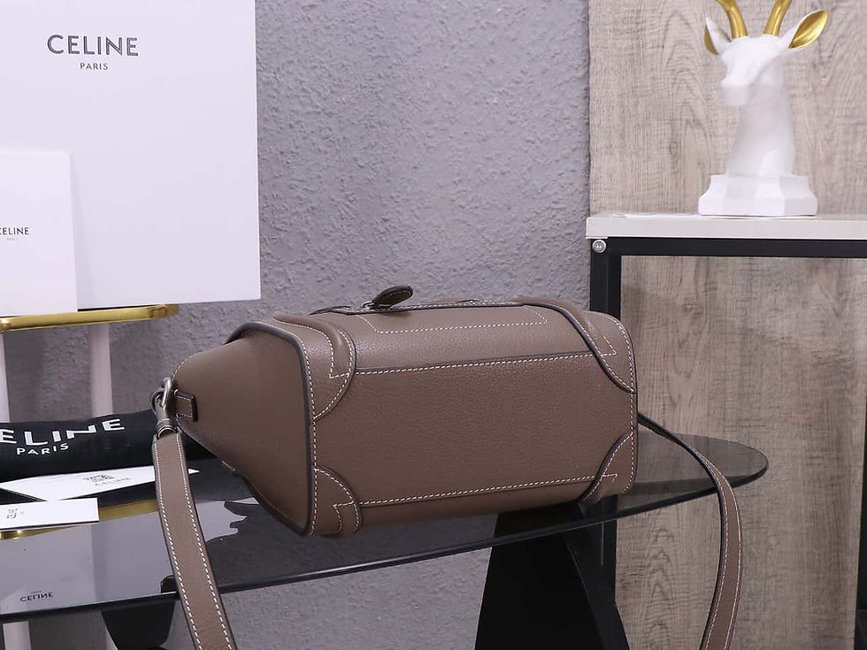 Thumbnail: Céline Nano Luggage Smiley Face Bag - 1:1 AAA Replica (Luxury Celine Dupe)