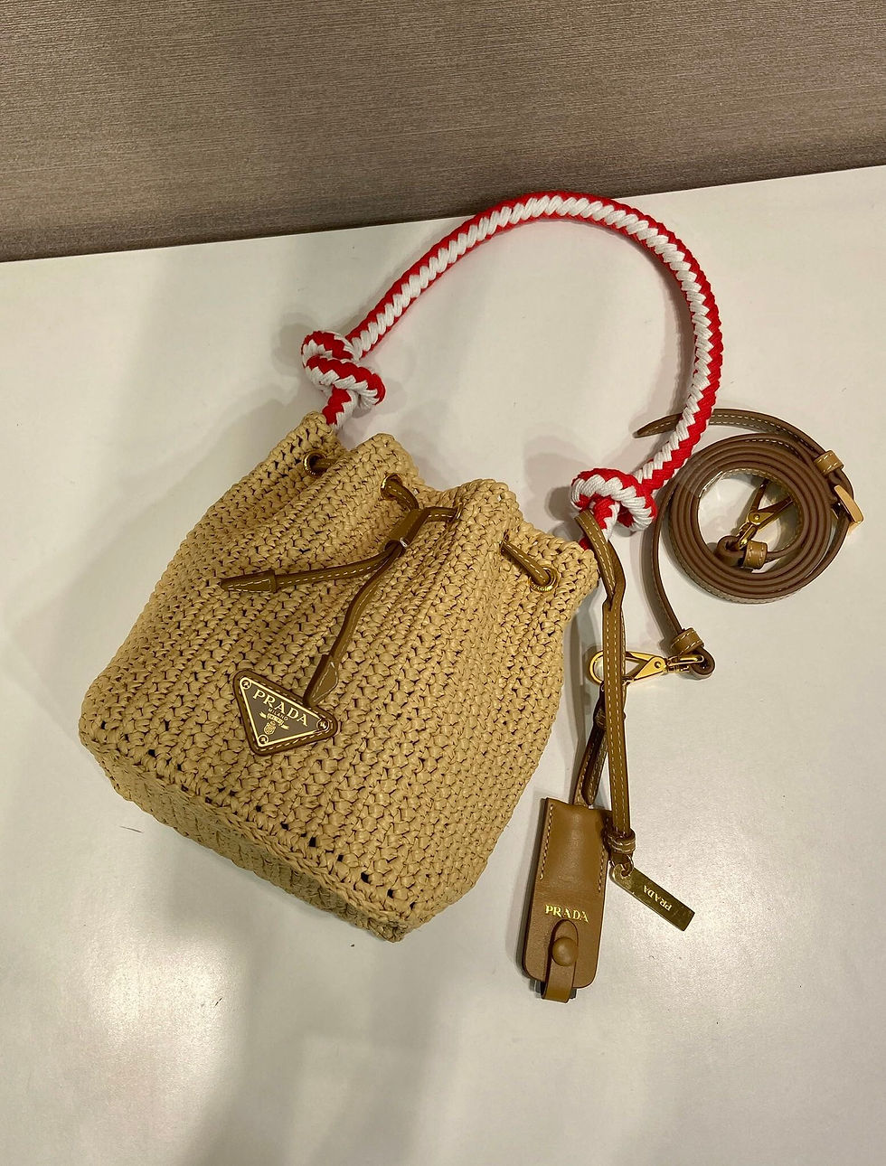 Miniaturbild: PRADA new woven 1BE068 bucket bag