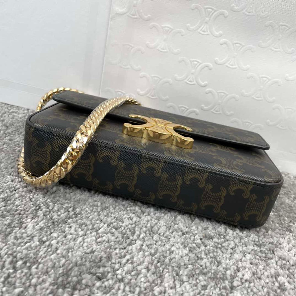 Thumbnail: Celine Triomphe Chain Shoulder Bag Dupe | Cheap Celine Purse Replica