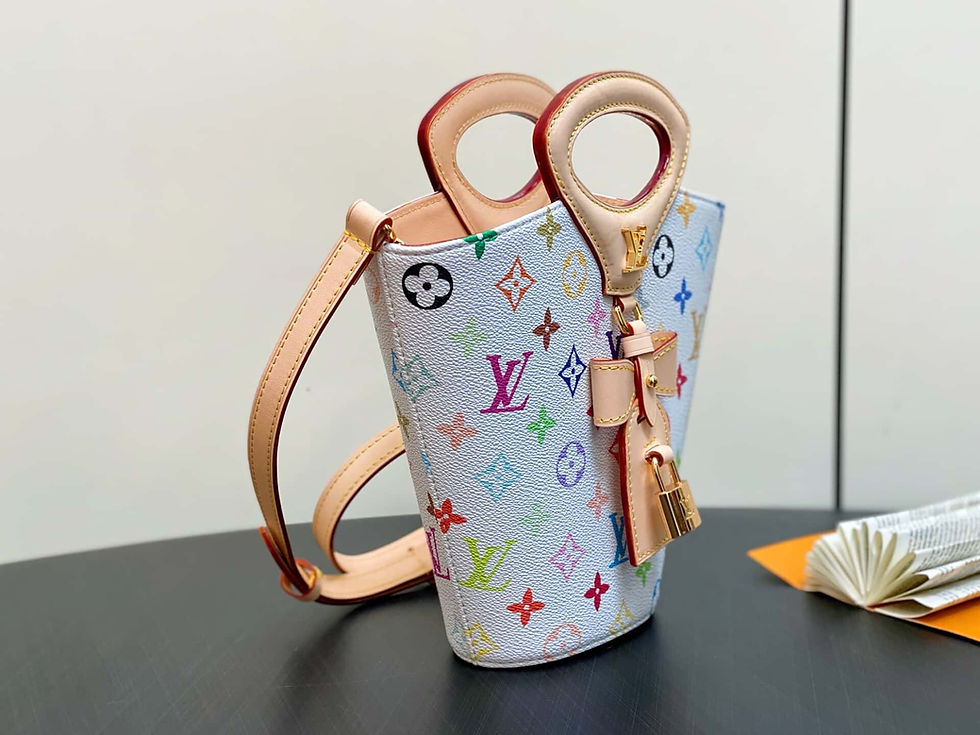 Thumbnail: Louis Vuitton LV Rivage BB Handbag 2025 White Bucket Bag Spring and Summer Show