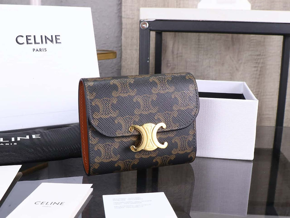 Celine Brown Three-Fold Wallet | Lightweight Celine Purse Dupe