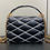 Thumbnail: Louis Vuitton LV GO-14 Trumpet Small Handbag Black & White Leather Chain Bag