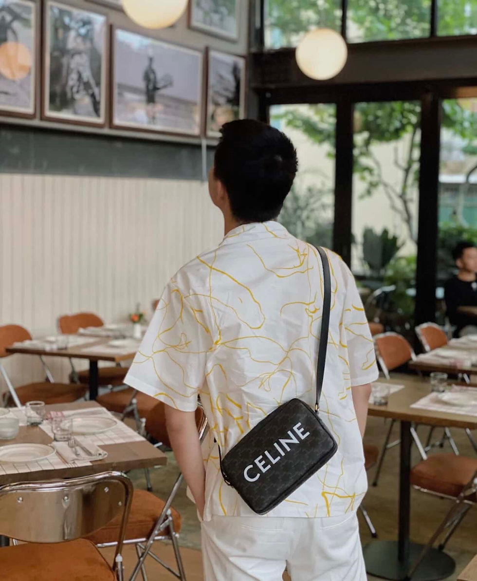 Thumbnail: CEL1313-MB Logo Printed medium-sized Messenger Bag