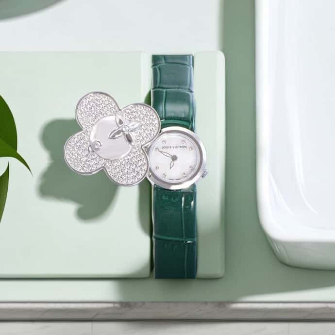 Thumbnail: Fake Louis Vuitton Mascot Watch – 18K Diamond Dial